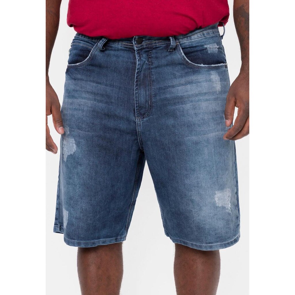 Bermuda HD Jeans Plus Size Slim Masculino