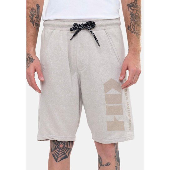 Bermuda HD Moletom Masculino - Off White Menor preço em Bermuda HD Moletom Masculino - Off White