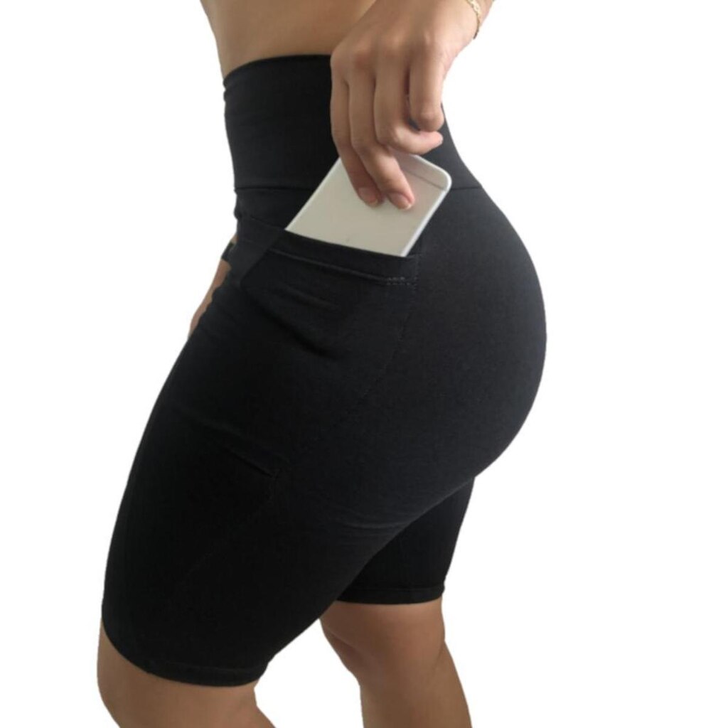Bermuda Heide Ribeiro Fit Bolso para Dispositivos