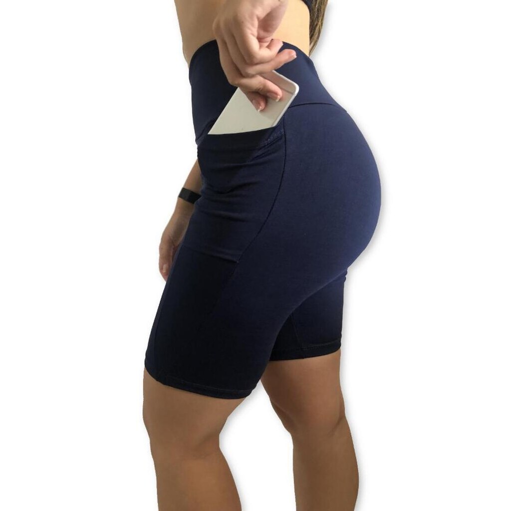 Bermuda Heide Ribeiro Fit Bolso para Dispositivos
