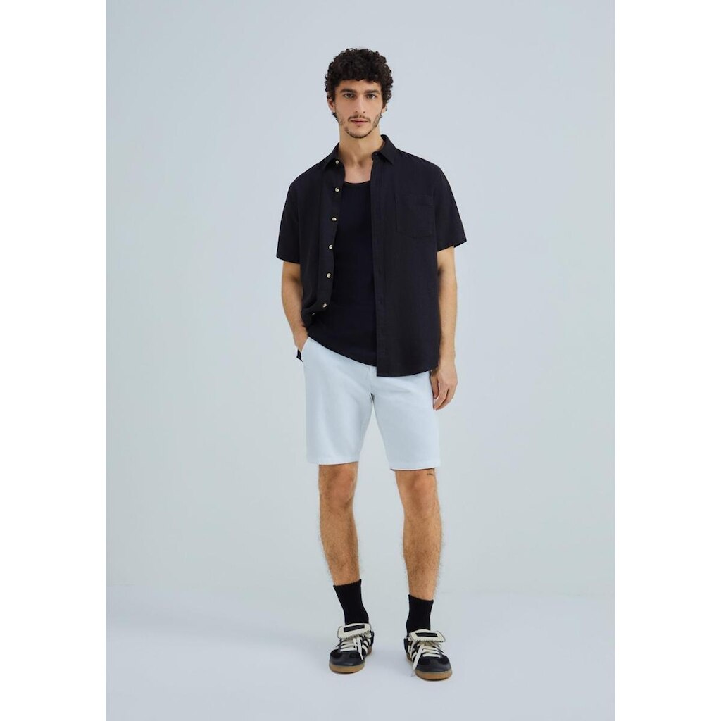 Bermuda Hering Básica Chino Em Sarja Masculina