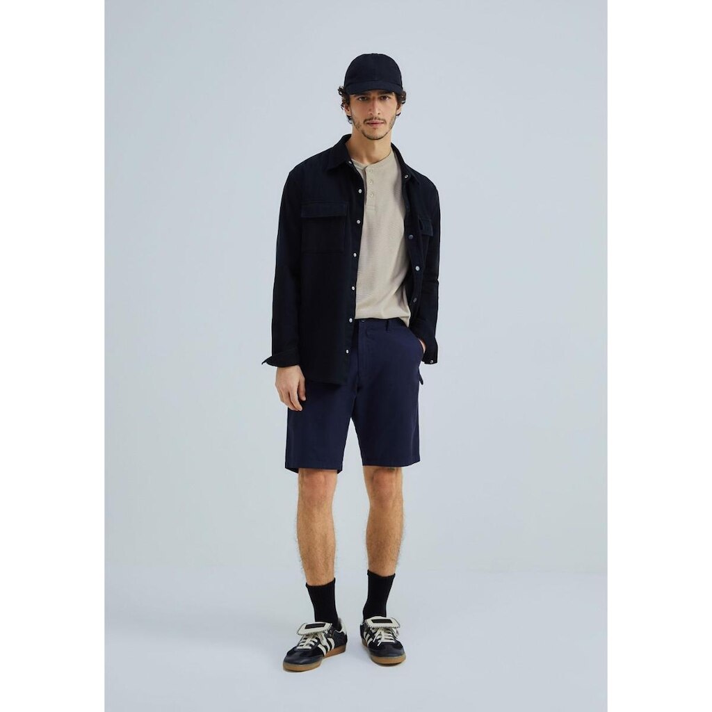 Bermuda Hering Básica Chino Em Sarja Masculina