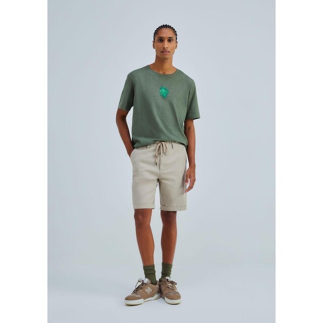 Bermuda Hering Básica Em Sarja Com Elastano Masculina