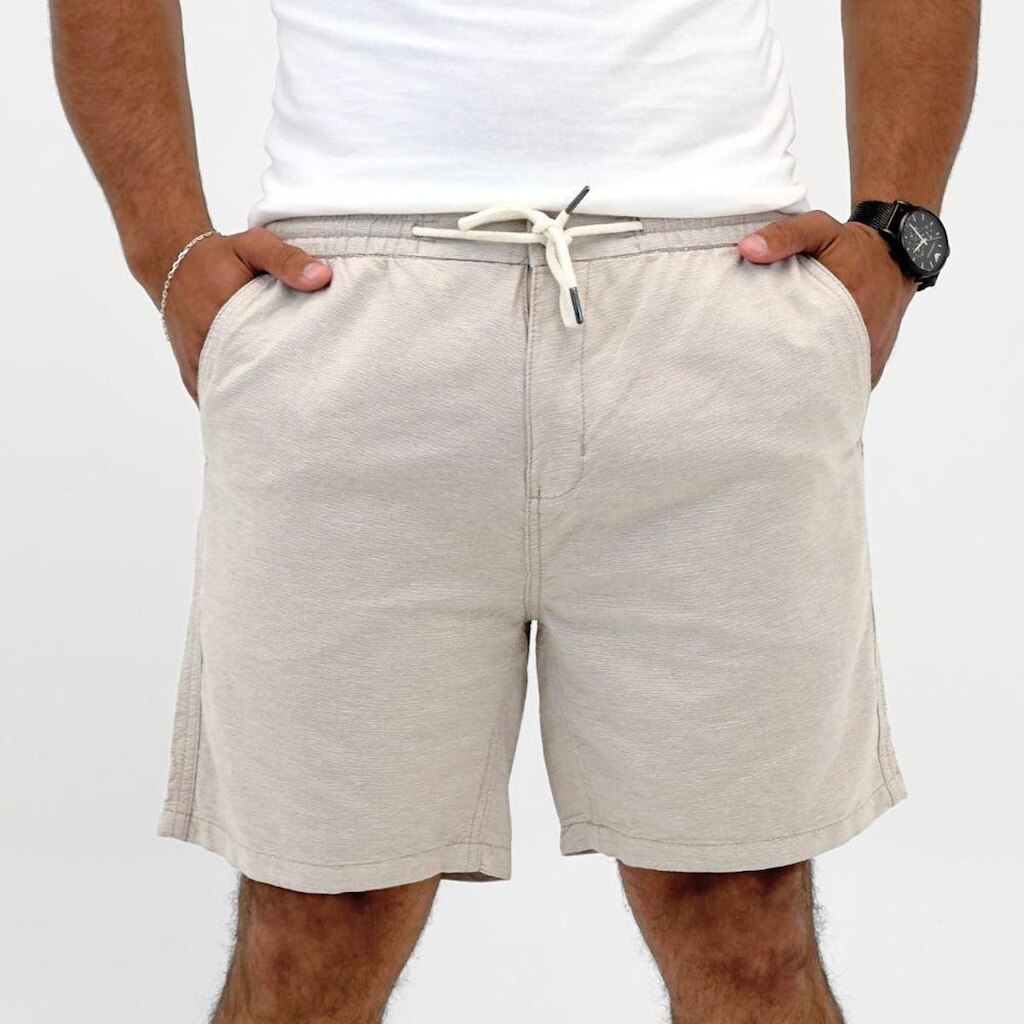 Bermuda Hering Reta em Tecido Masculina