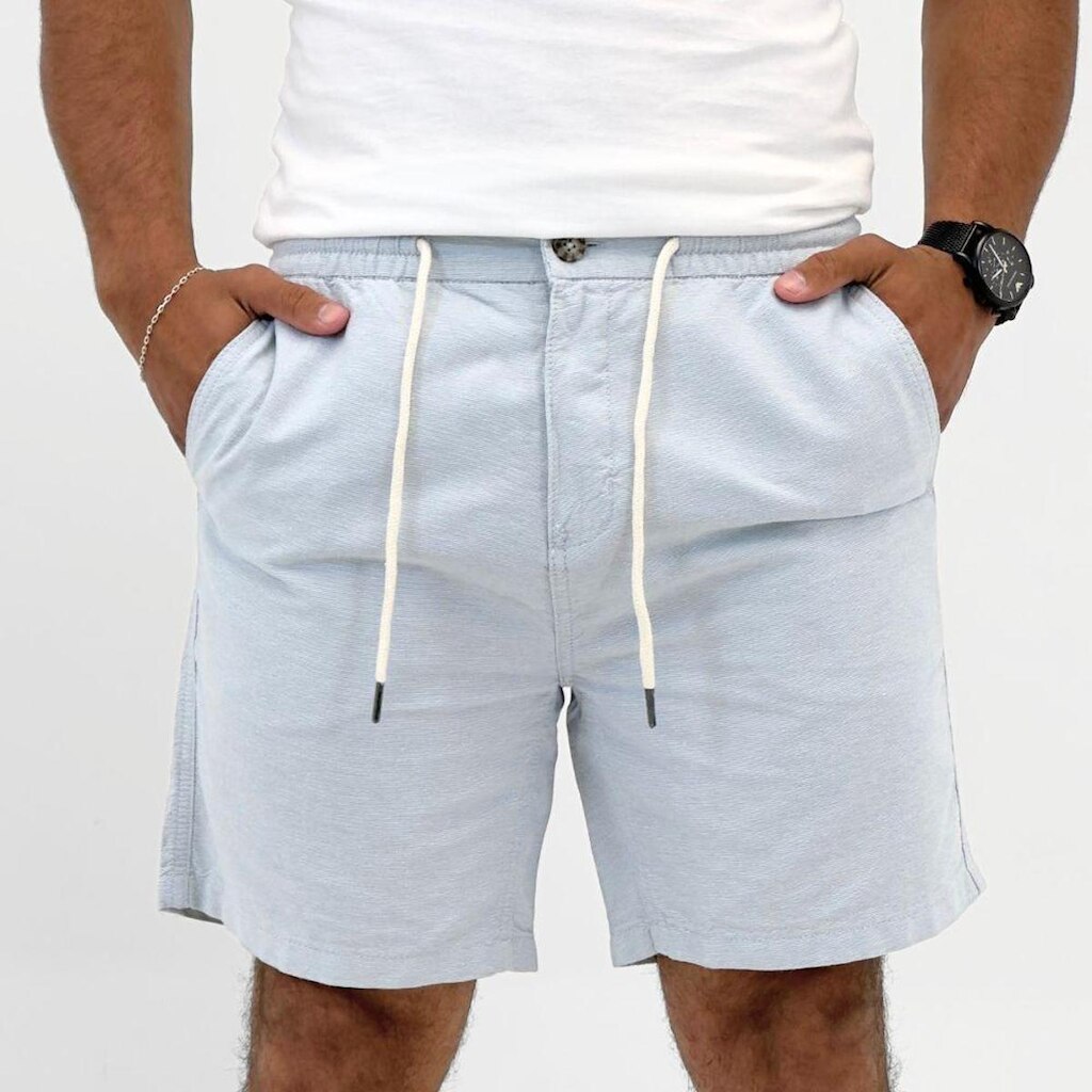 Bermuda Hering Reta em Tecido Masculina