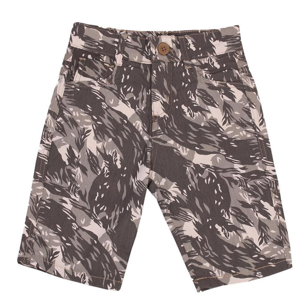Bermuda Hipica Infantil Five Pocket Casual Camuflada