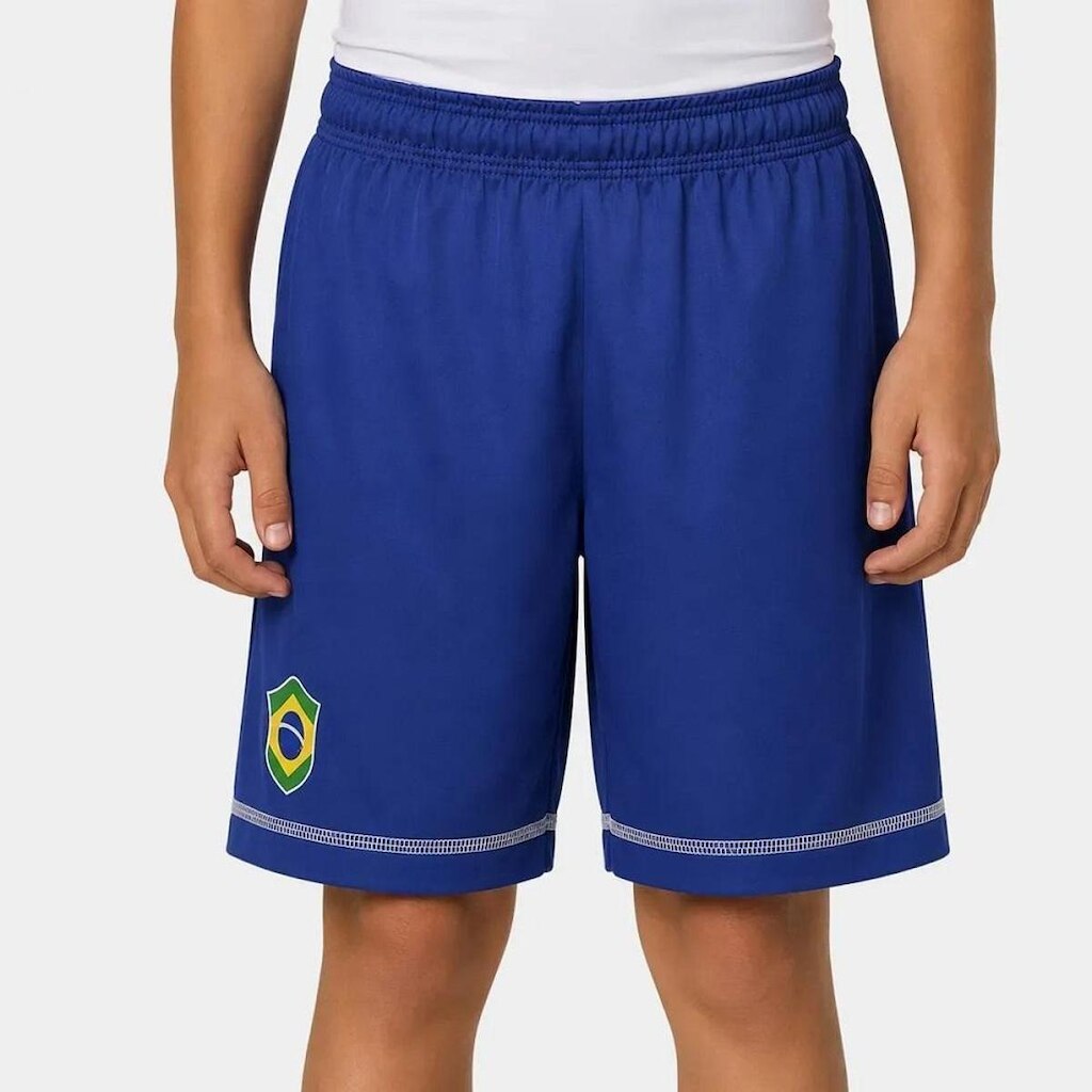 Bermuda Infantil Brasil Castanha Basica Braziline