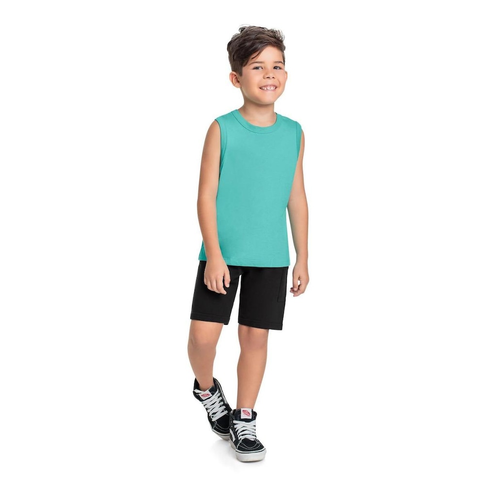 Bermuda Infantil em Moletom para Menino Bee Loop