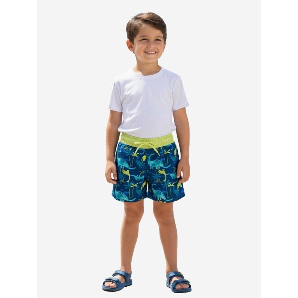 Bermuda Infantil Estampada Dinoussauro Tip Top Confortável