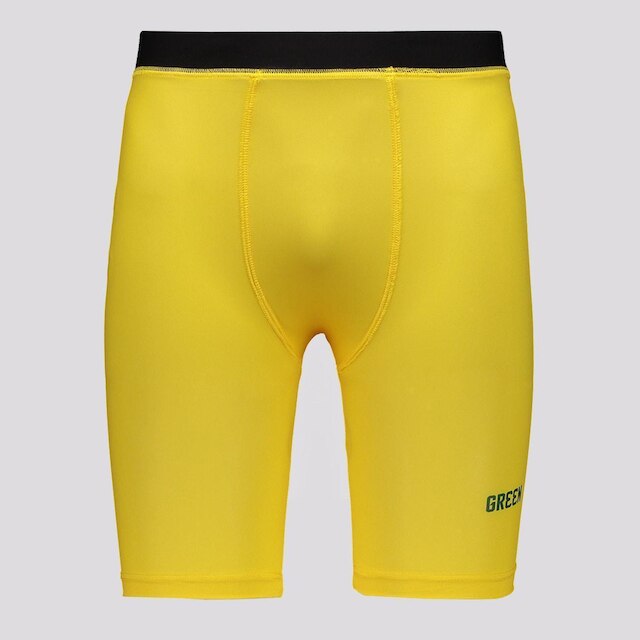 Bermuda Infantil Gr33n Goiás Térmica 2024 Unissex - Amarelo | Netshoes