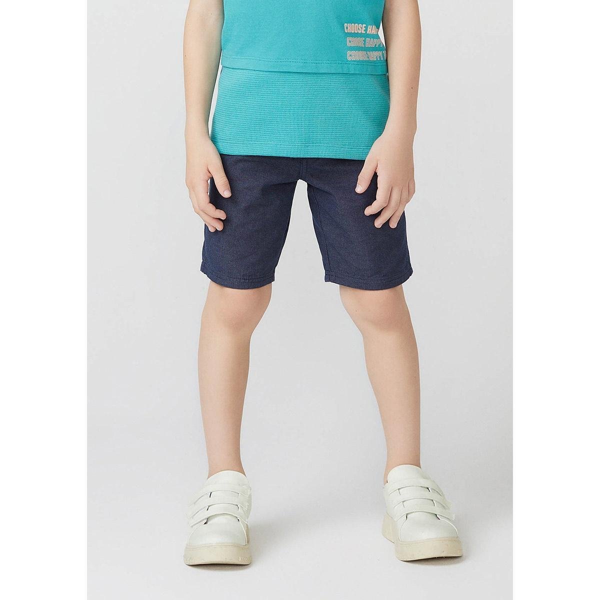 short de algodão infantil masculino