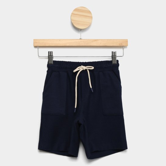 Bermuda Infantil Hering Casual Masculina - Marinho Menor preço em Bermuda Infantil Hering Casual Masculina - Marinho