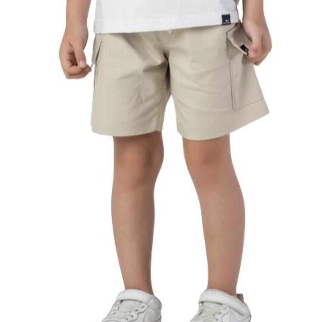 Bermuda Infantil Menino Bolso Cargo Sarja Lisa