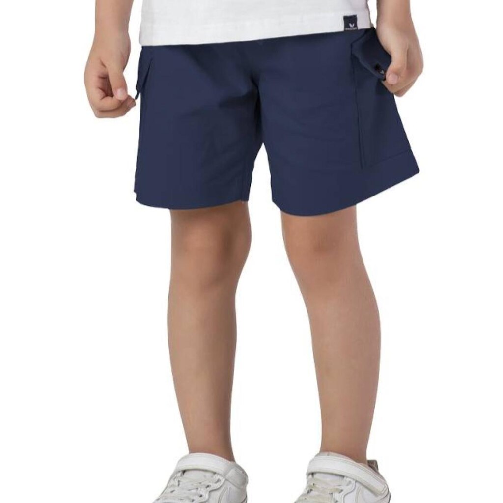 Bermuda Infantil Menino Bolso Cargo Sarja Lisa