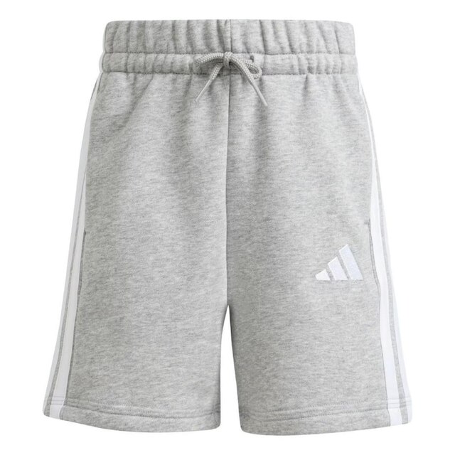 Bermuda Infantil Menino Moletom Adidas Kc6146 3 Stripes