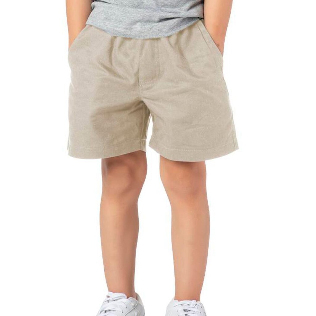 Bermuda Infantil Menino Sarja Lisa Bolso Confortavel