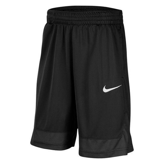 Bermuda Infantil Nike Core Basketball Masculina - Preto+Branco Menor preço em Bermuda Infantil Nike Core Basketball Masculina - Preto+Branco