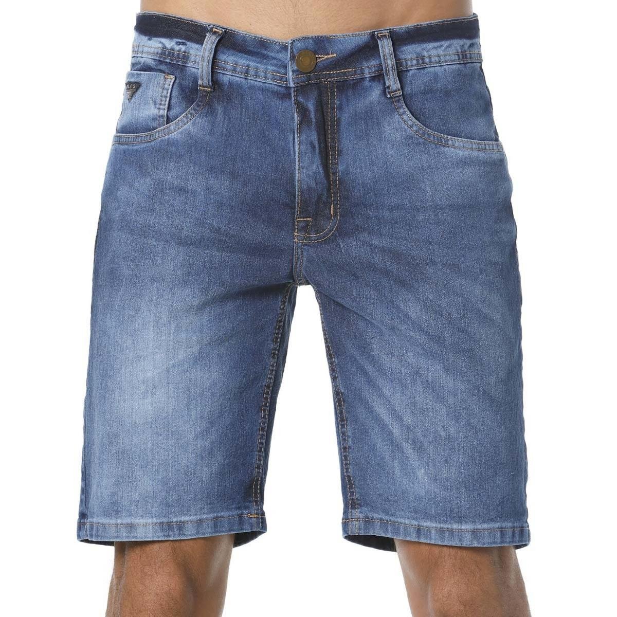 bermuda jeans masculina netshoes