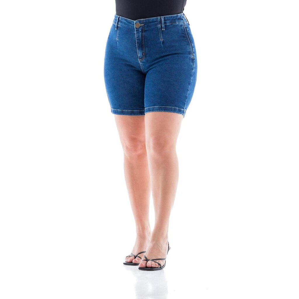 Bermuda Jeans Feminina Arauto Comfy