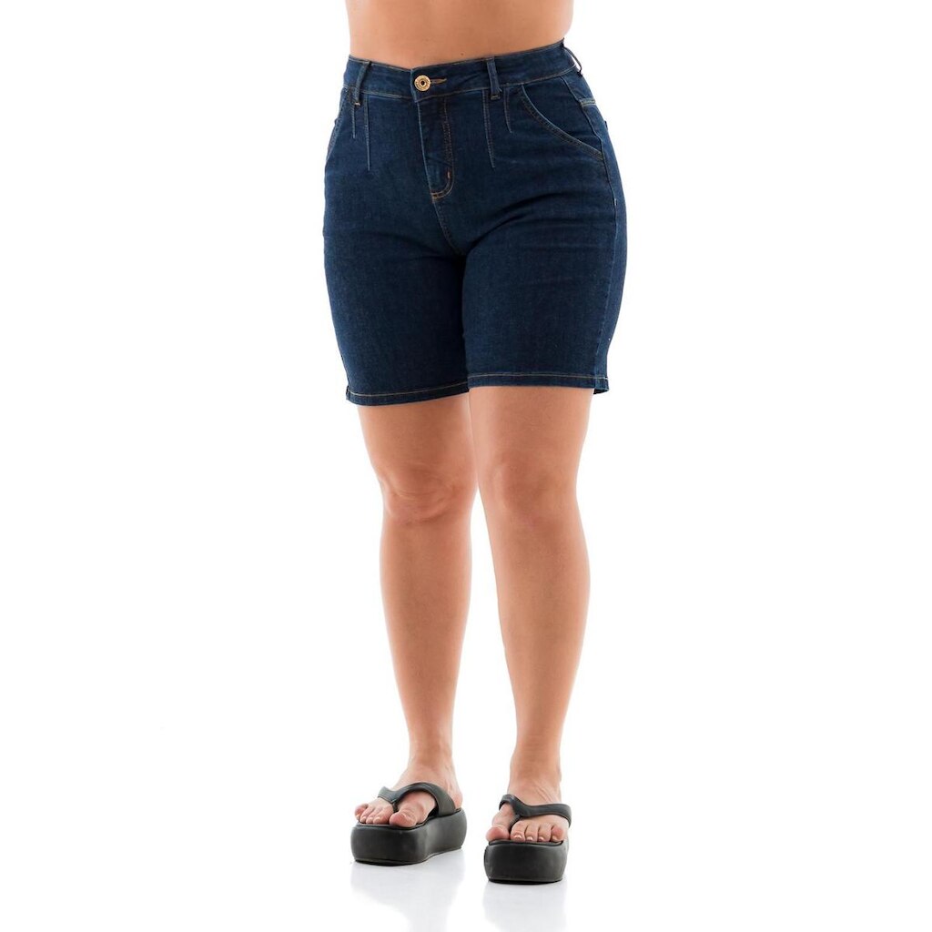Bermuda Jeans Feminina Arauto Slim