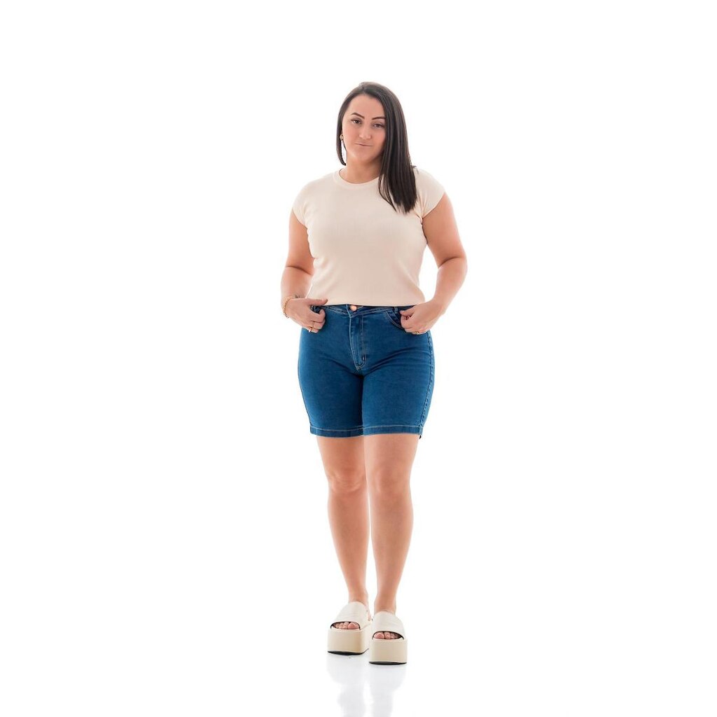 Bermuda Jeans Feminina Slim Arauto Imperio Max