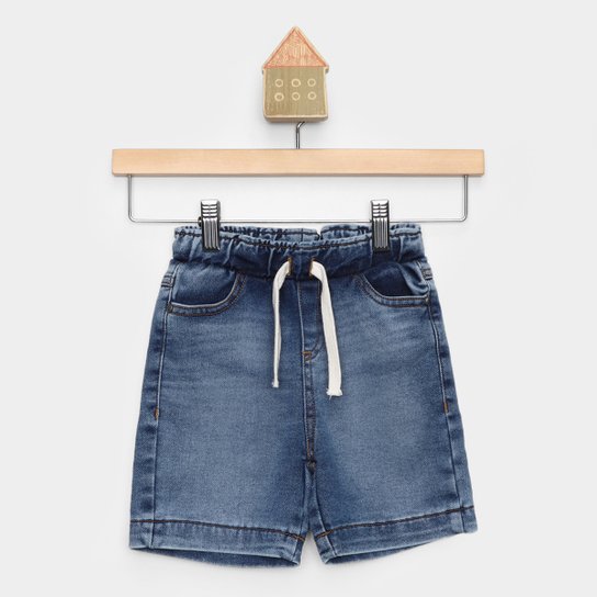 Bermuda Jeans Infantil Brandili Menino - Azul Claro Menor preço em Bermuda Jeans Infantil Brandili Menino - Azul Claro