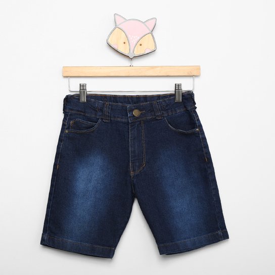 Bermuda Jeans Infantil Terminal Menino - Azul Menor preço em Bermuda Jeans Infantil Terminal Menino - Azul