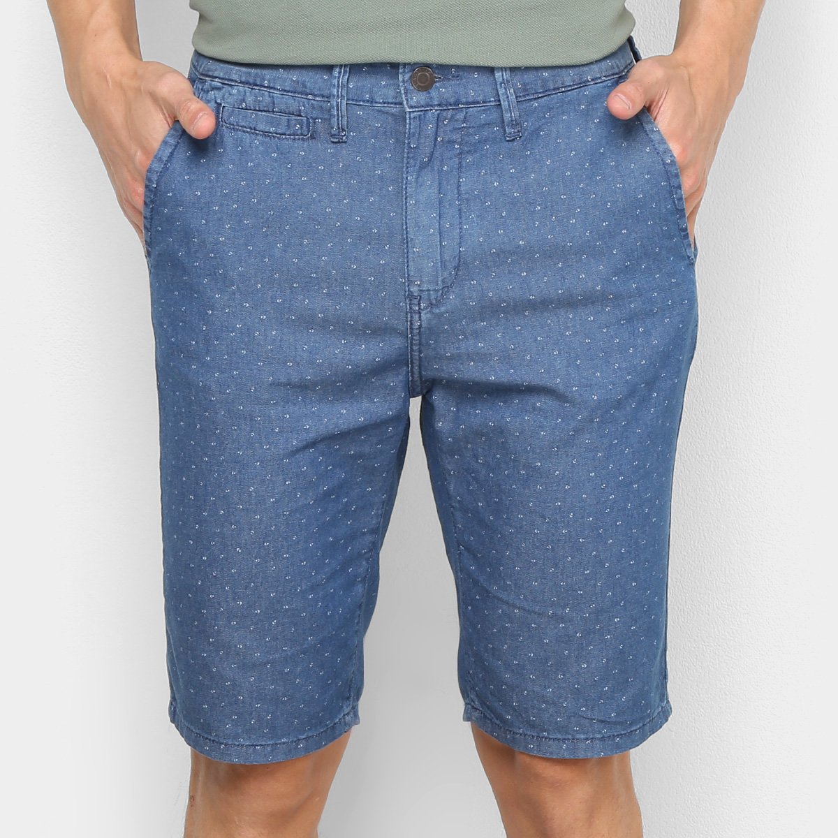 Bermuda Jeans Lacoste Masculina Azul Royal Netshoes