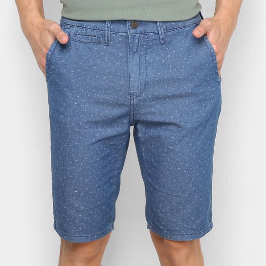 Bermuda Jeans Lacoste Masculina - Azul Royal Menor preço em Bermuda Jeans Lacoste Masculina - Azul Royal