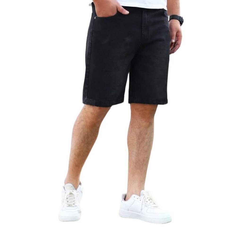 Bermuda Jeans LISO SKINNY Masculina Casual Elastano Slim 409