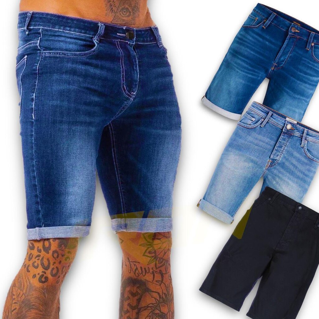 Bermuda Jeans Masculina Casual Elastano Slim 410