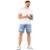BERMUDA JEANS MASCULINA COM CORDÃO NO CÓS 22574 - Azul
