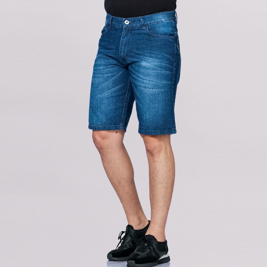 Bermuda Jeans Masculina Estonada Curta 7912