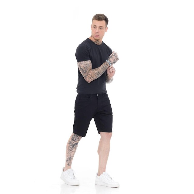 Bermuda Jeans Masculina Mega Premium Black