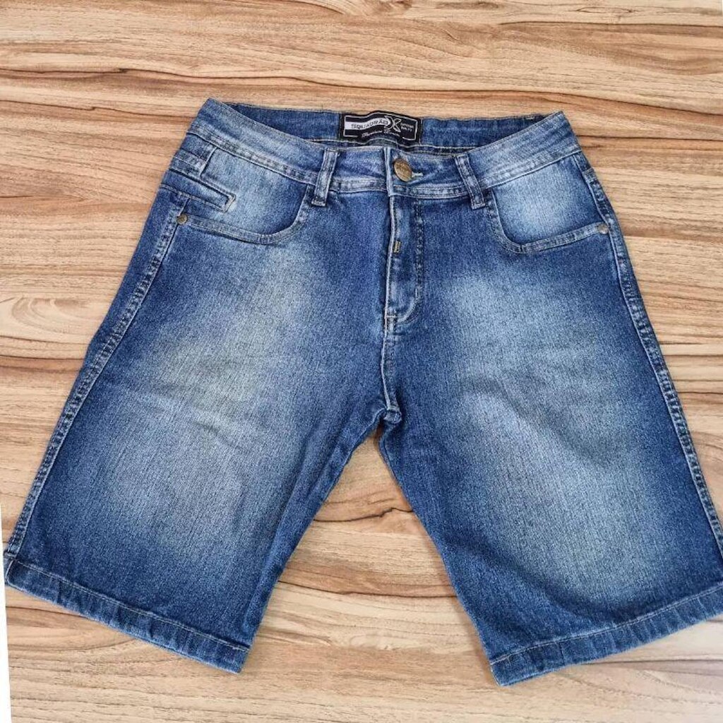 Bermuda Jeans Masculina Squadrão Jeans Tradicional