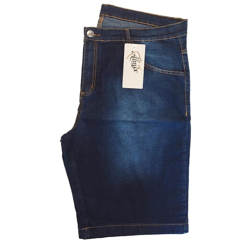 Bermuda Jeans Masculina Tradicional Plus Size ALMIX