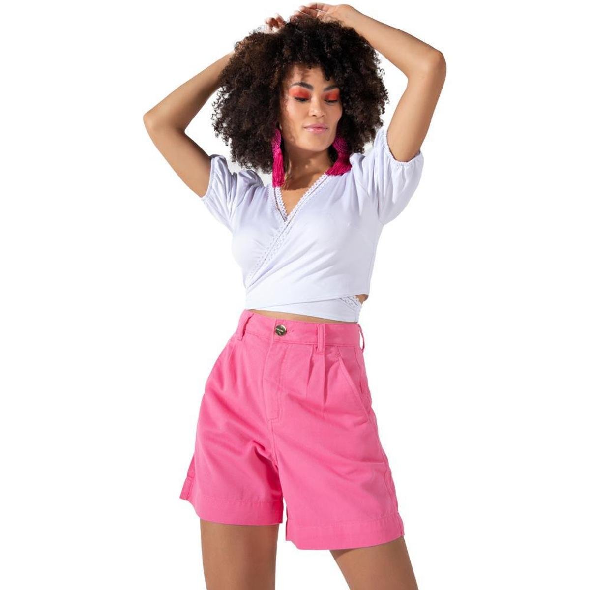 bermuda jeans alongada