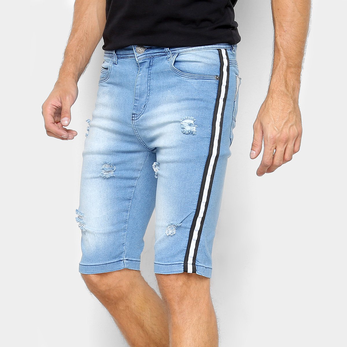 bermuda com listra lateral