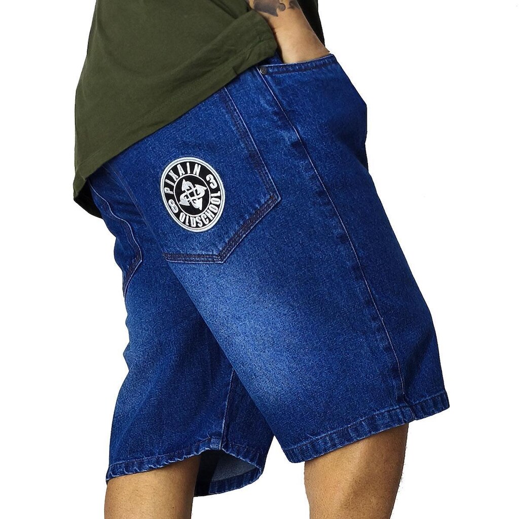 Bermuda Jeans Pixain 83 Hip Hop Azul PIX-265