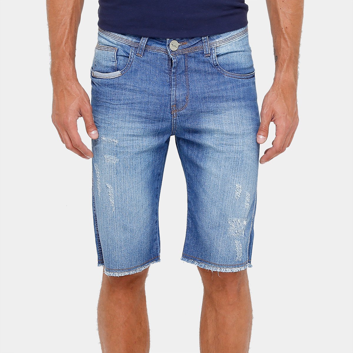 bermuda jeans masculina netshoes