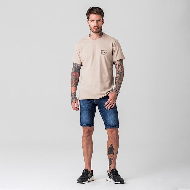 Bermuda Jeans Skinny Masculina Rock e Soda