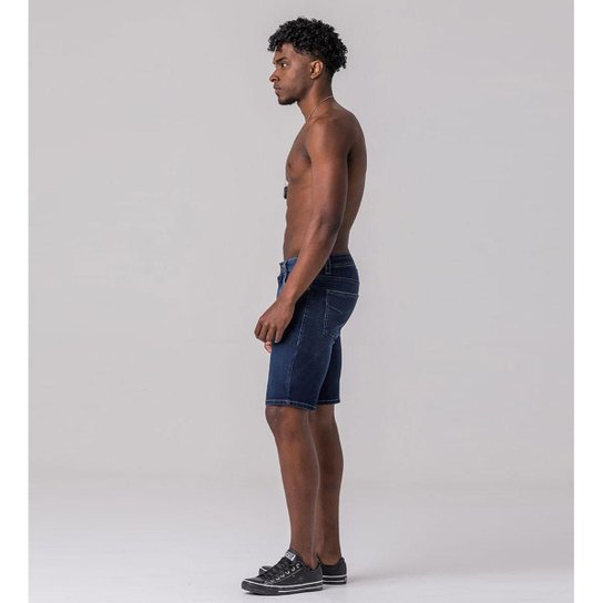 Bermuda Jeans Slim Masculina Rock e Soda