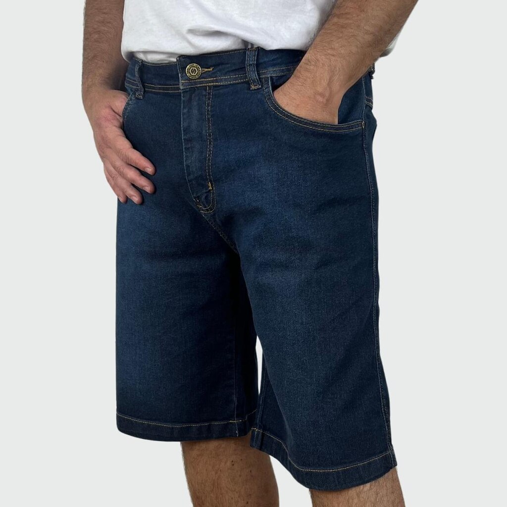 Bermuda Jeans Surftrip Amaciada Stone Plus Size Masculina