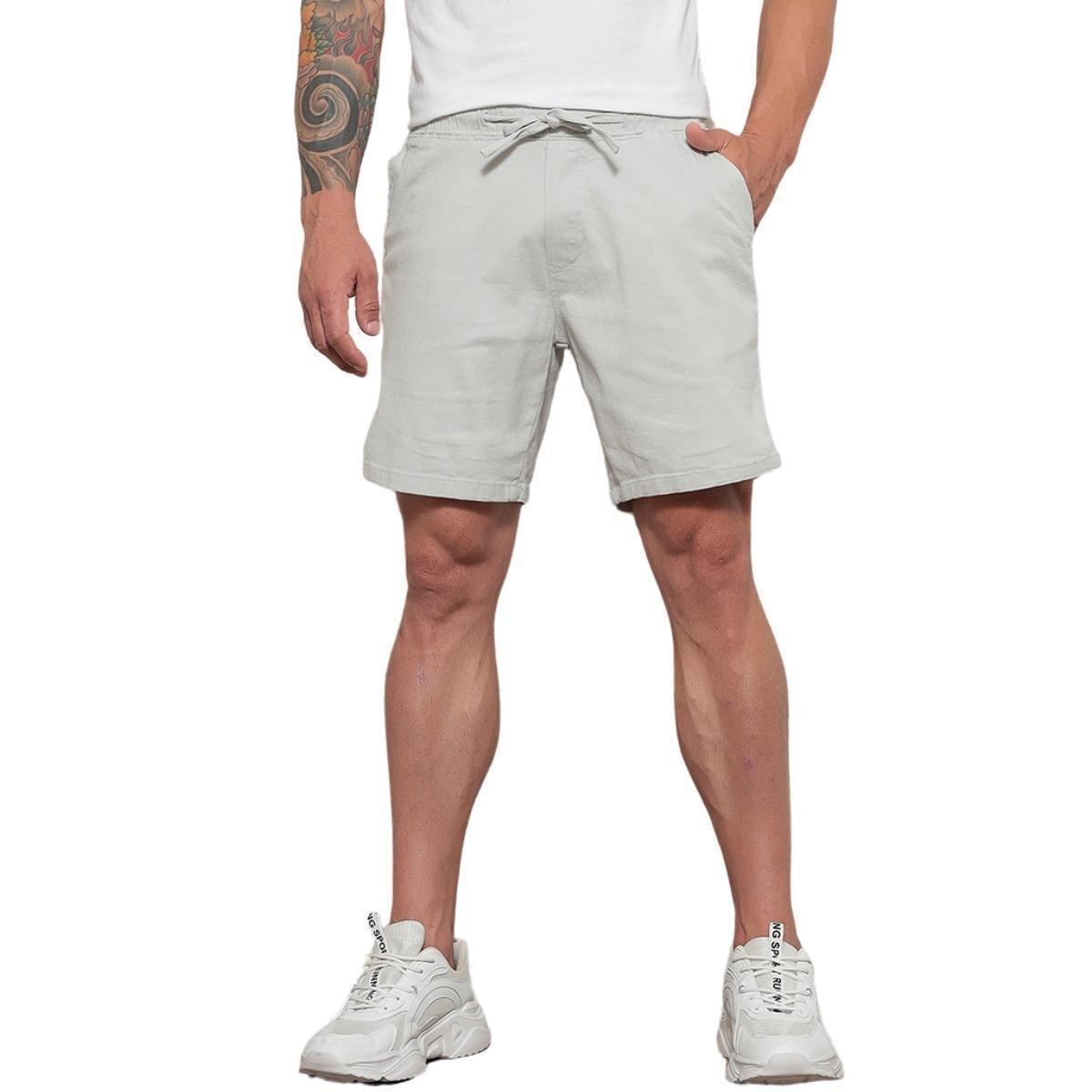 Bermuda Jogger Sarja Curta Masculina Menor preço em Bermuda Jogger Sarja Curta Masculina