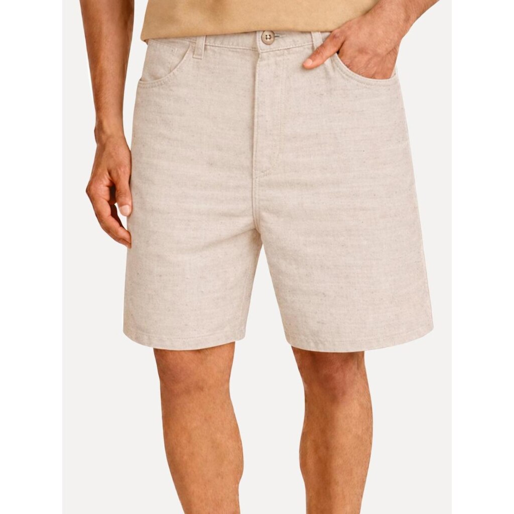 Bermuda John John Masculina Clássica Cáqui Claro