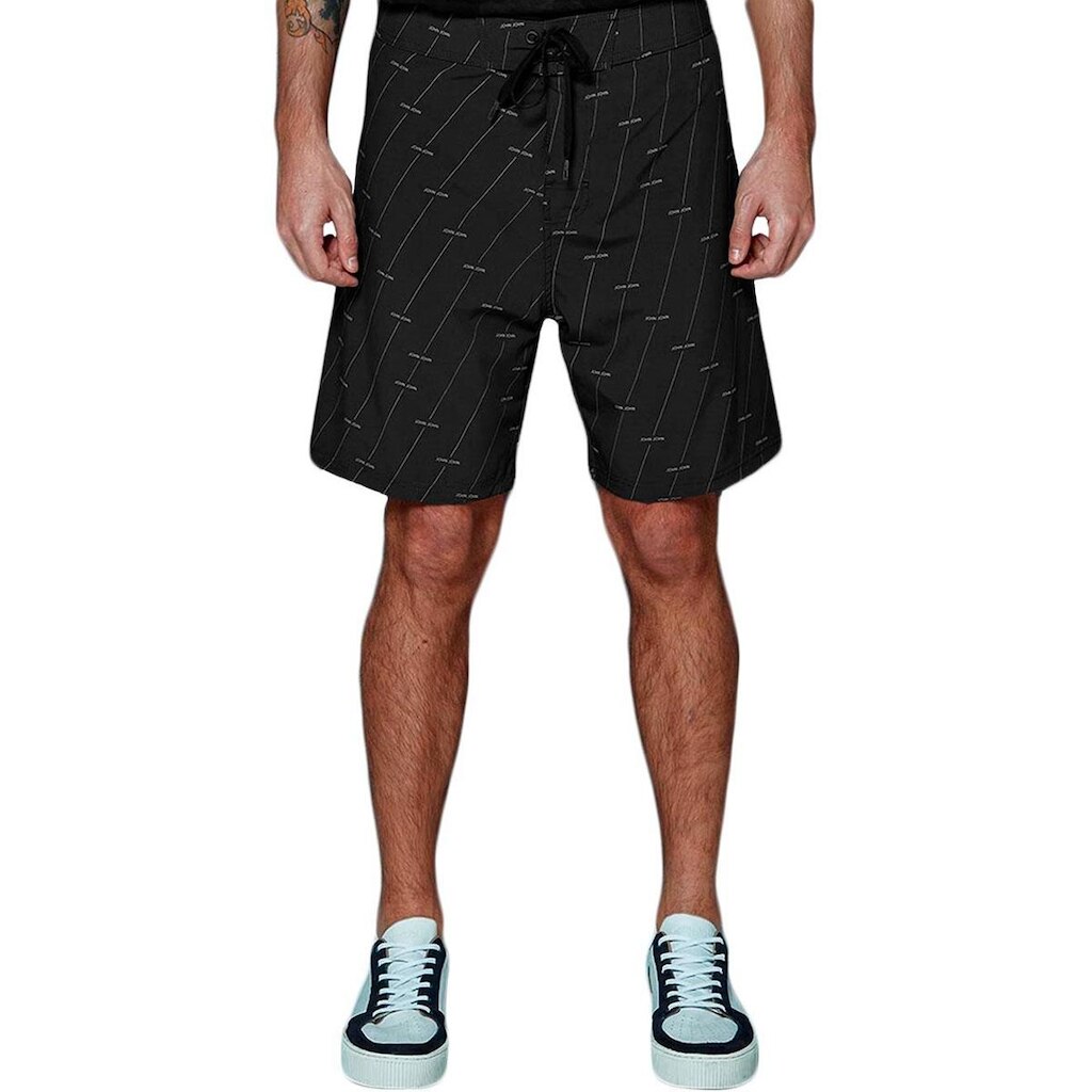 Bermuda John John Masculina D'Agua Verticals Preta