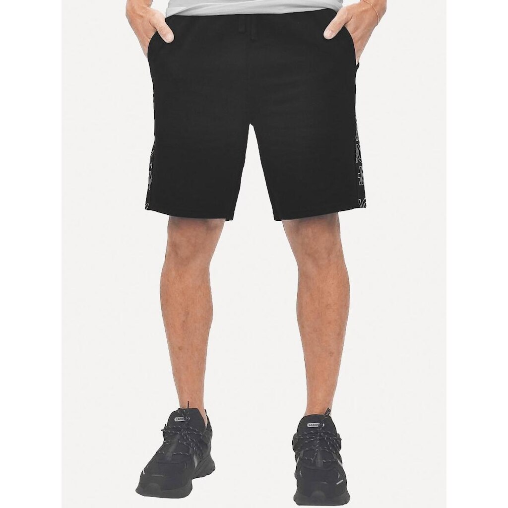 Bermuda John John Moletom Masculina Helsinki Black Preta