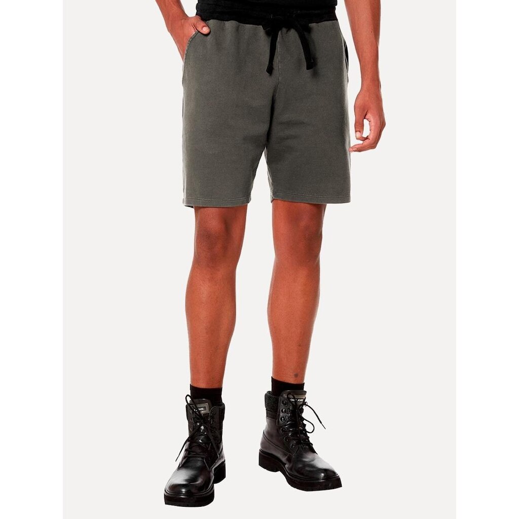 Bermuda John John Moletom Masculina Reta Caio Cinza Escuro