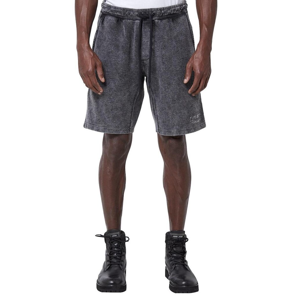 Bermuda John John Moletom Masculina Torino Preto Mescla