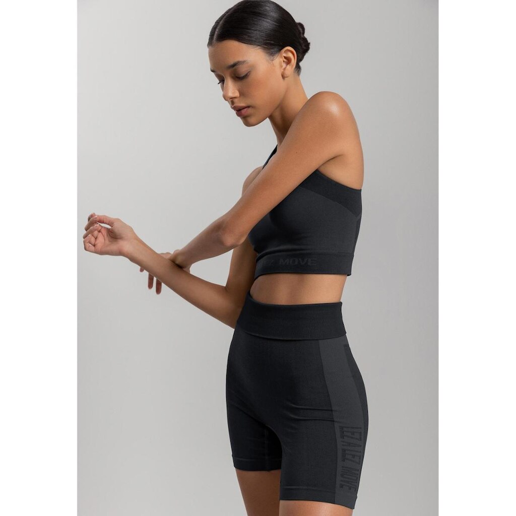 Bermuda Justa De Cintura Alta Em Malha Seamless Move